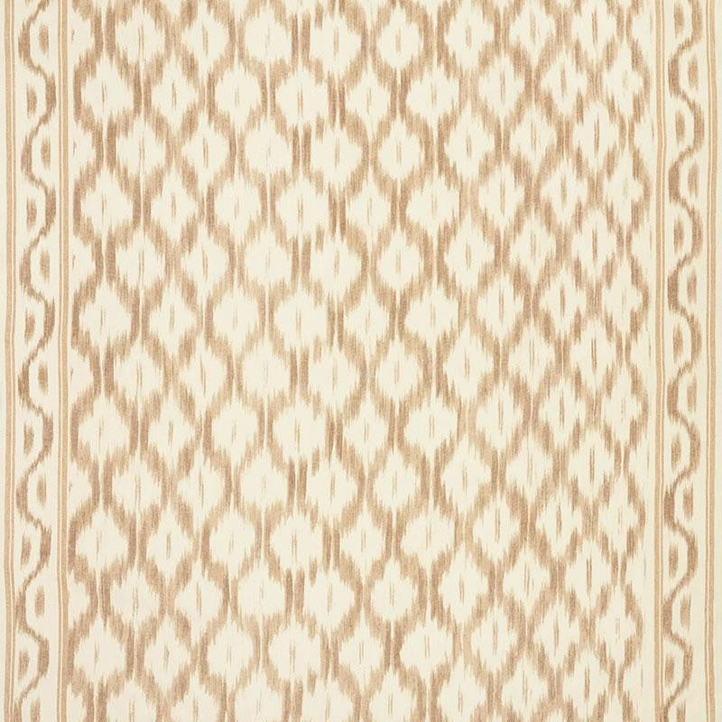 Santa Monica Ikat Neutral 176500 by Schumacher Designer Fabric Mark D. Sikes 52.75" - Swanky Fabrics -