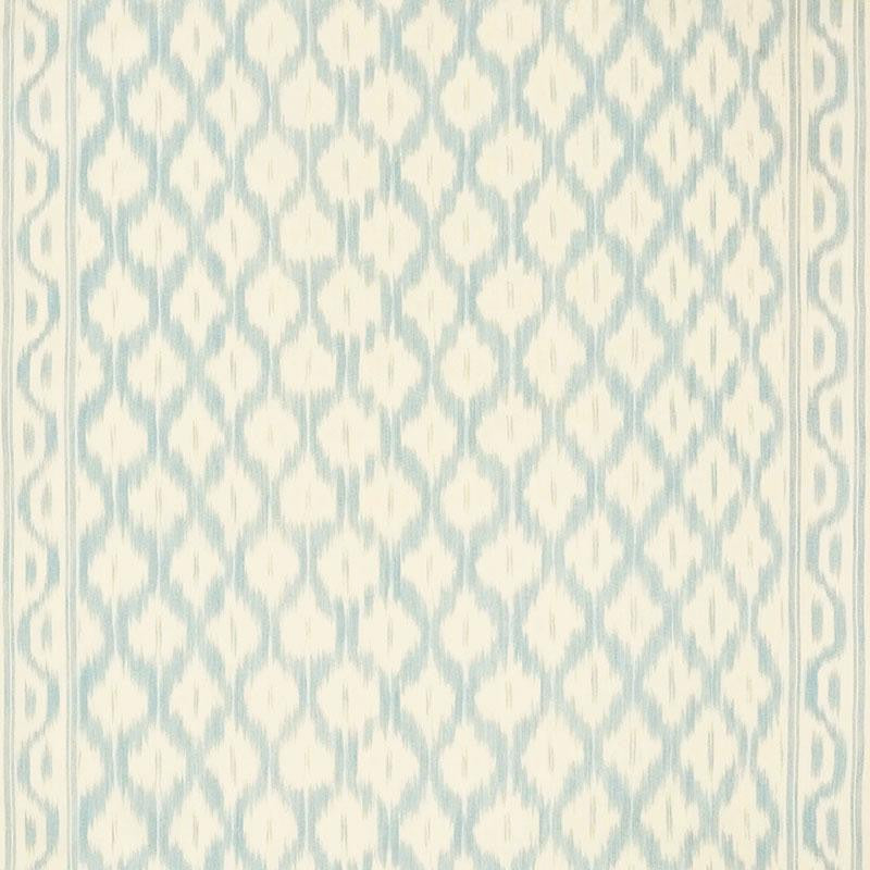 Santa Monica Ikat China Blue 176501 by Schumacher Fabric Mark D. Sikes 52.75" - Fabric Carolina -