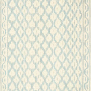 Santa Monica Ikat China Blue 176501 by Schumacher Fabric