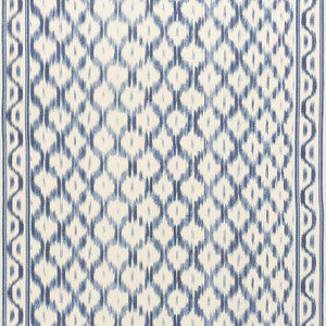 Santa Monica Ikat Indigo 176502 by Schumacher Fabric