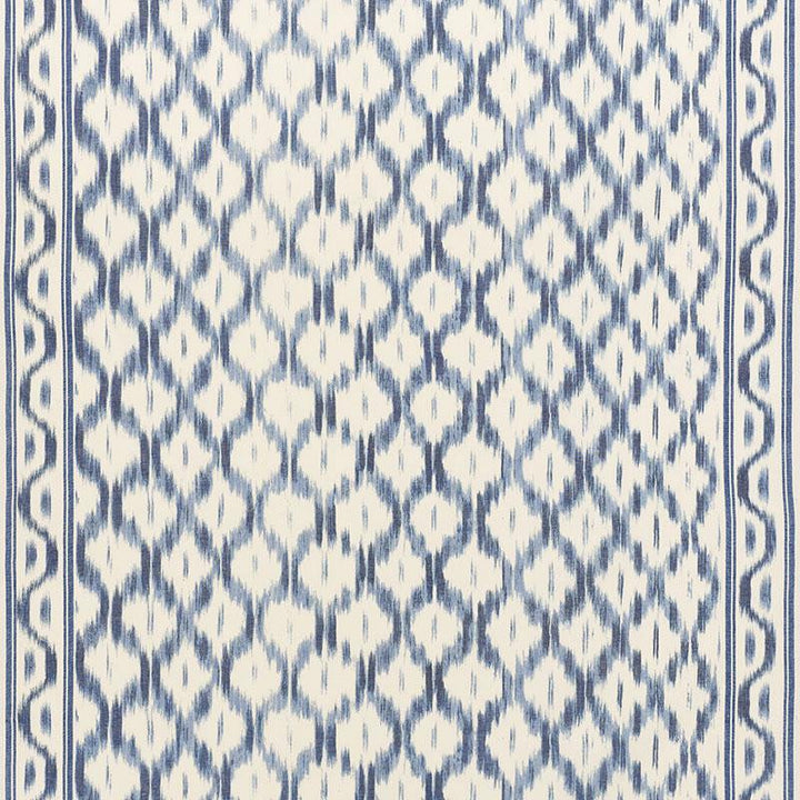 Santa Monica Ikat Indigo 176502 by Schumacher Fabric Mark D. Sikes 52.75" - Fabric Carolina -