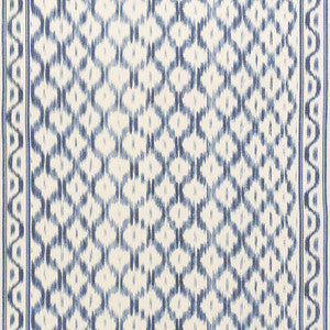 Santa Monica Ikat Indigo 176502 by Schumacher Fabric