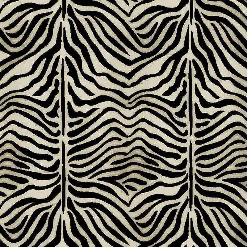 Ze'Bre Pingl Java/Ivory 43492 by Schumacher Fabric Animal Prints & Wovens 25.75" - Fabric Carolina -