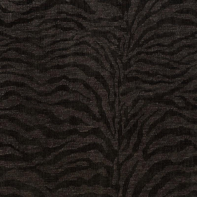 Tiger Chenille Charcoal 70512 by Schumacher Fabric Animal Prints & Wovens 26.0" - Fabric Carolina -