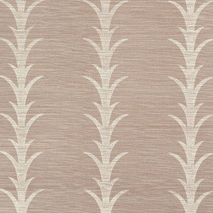 Acanthus Stripe Sisal Haze 5006055 by Schumacher Wallpaper