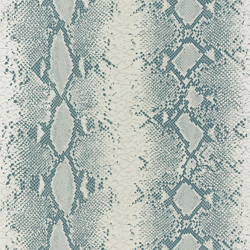 Snake Charmer Mineral 5008183 by Schumacher Wallpaper Animal Prints & Wovens 27.0" - Fabric Carolina -