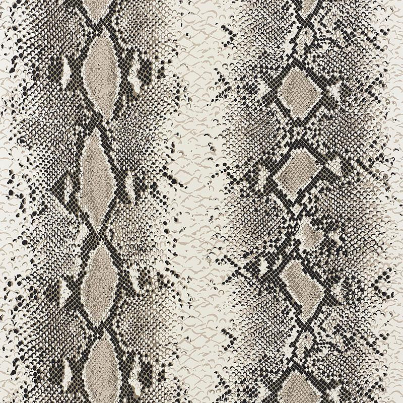 Snake Charmer Cinder 5008180 by Schumacher Designer Wallpaper Animal Prints & Wovens 27.0" - Swanky Fabrics -