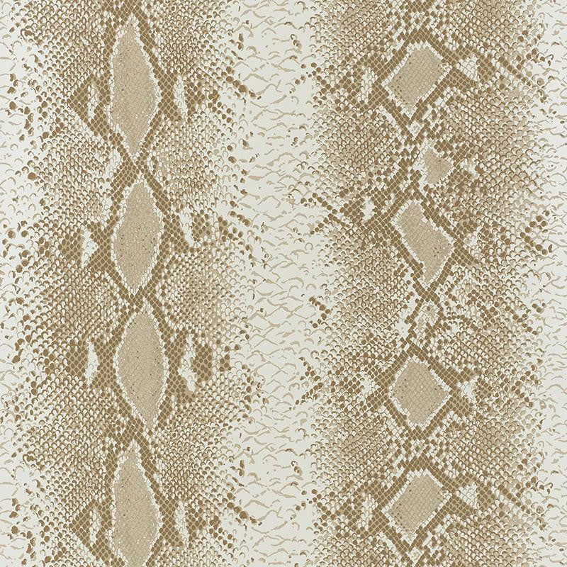 Snake Charmer Sand 5008181 by Schumacher Wallpaper Animal Prints & Wovens 27.0" - Fabric Carolina -