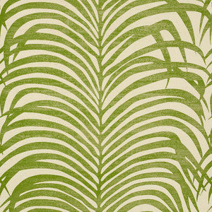 Zebra Palm Sisal Green 5008221 by Schumacher Wallpaper