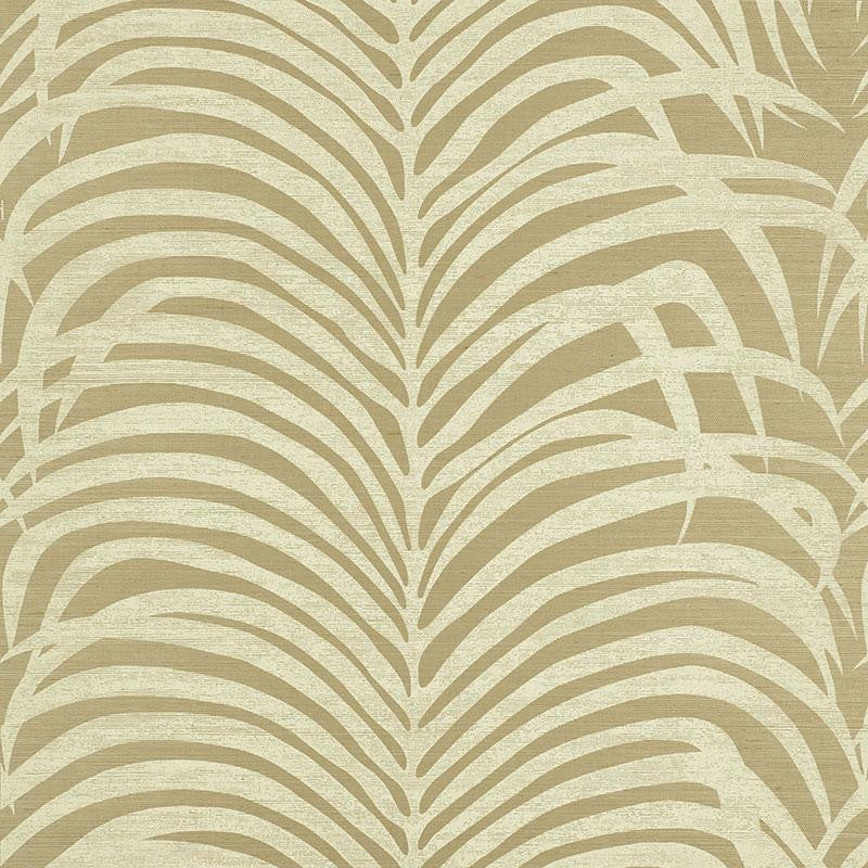 Zebra Palm Sisal Sage 5008223 by Schumacher Wallpaper Shangri-La 33.5" - Fabric Carolina -