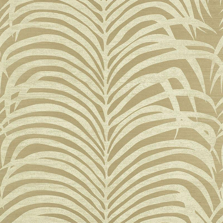 Zebra Palm Sisal Sage 5008223 by Schumacher Designer Wallpaper Shangri-La 33.5" - Swanky Fabrics -