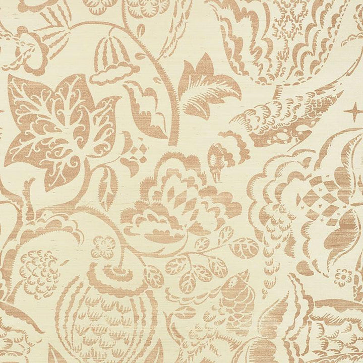 Uccello Sisal Blush 5008260 by Schumacher Designer Wallpaper Shangri-La 34.0" - Swanky Fabrics -