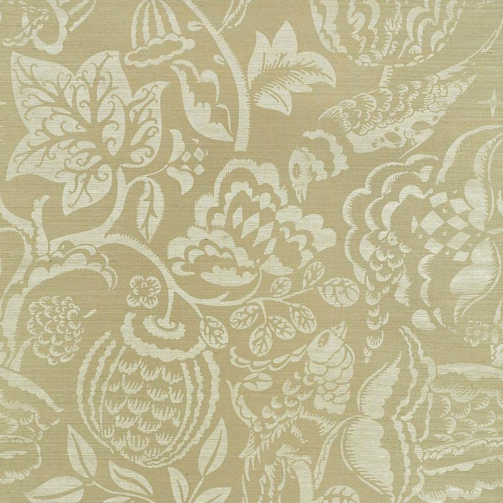 Uccello Sisal Sage 5008261 by Schumacher Wallpaper Shangri-La 34.0" - Fabric Carolina -