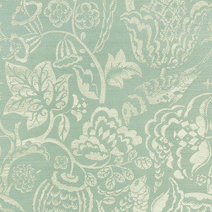 Uccello Sisal Sky 5008262 by Schumacher Wallpaper