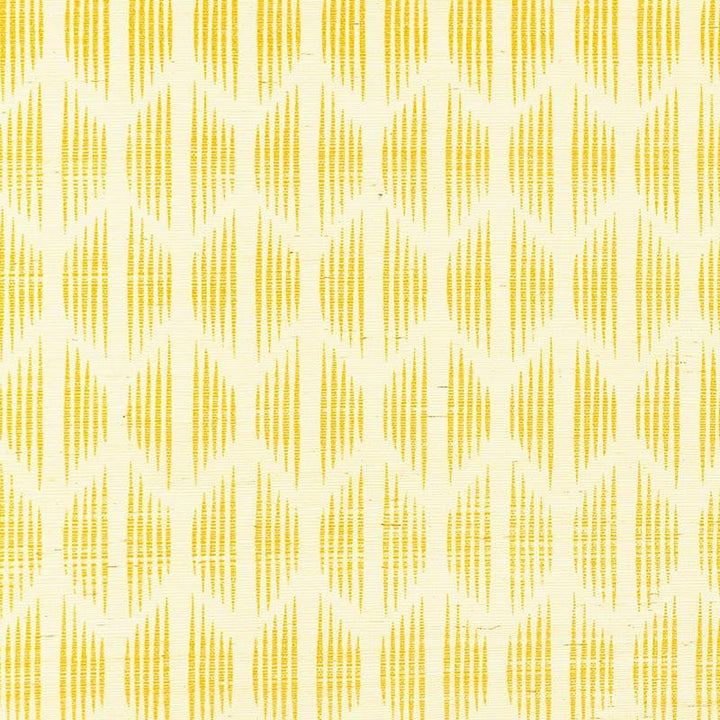 Ovington Sisal Yellow 5008270 by Schumacher Designer Wallpaper Aunaturel 33.38" - Swanky Fabrics -