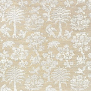 Woodland Silhouette Sisal Fog 5008281 by Schumacher Wallpaper