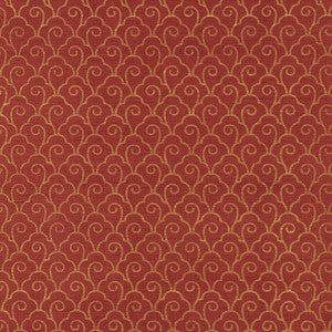 Scallop Filigree Sisal Gold On Lacquer 5008302 by Schumacher Wallpaper
