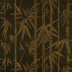 Les Bambous Sisal Gold On Jet 5008312 by Schumacher Wallpaper