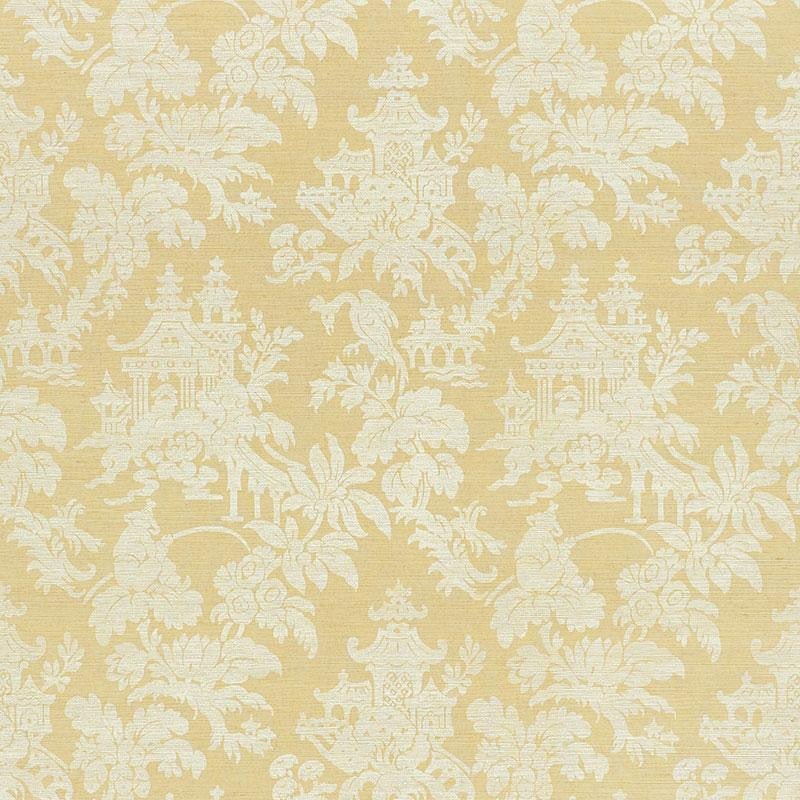 Brighton Sisal Natural 5008320 by Schumacher Wallpaper Shangri-La 16.62" - Fabric Carolina -