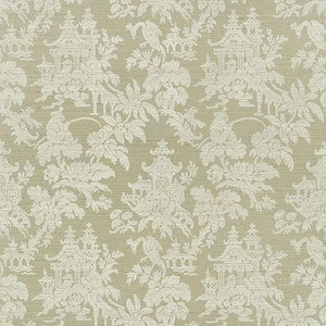 Brighton Sisal Sage 5008322 by Schumacher Wallpaper
