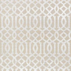 Imperial Trellis Sisal Sand 5008351 by Schumacher Wallpaper