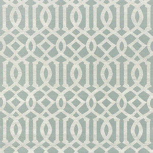 Imperial Trellis Sisal Sky 5008352 by Schumacher Wallpaper