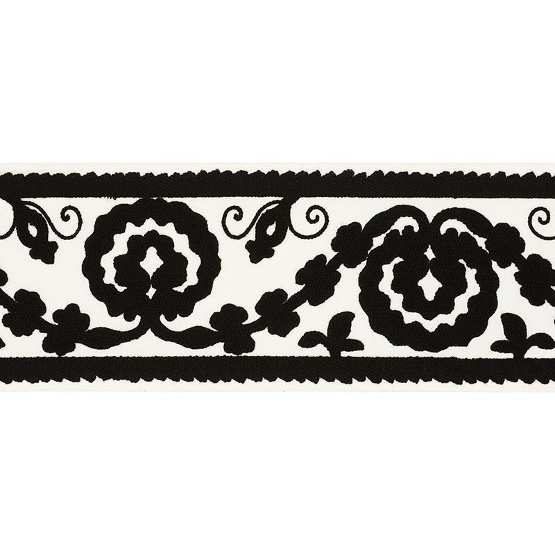 Ashbury Tape Black 70595 by Schumacher Trim Couture Trims - Fabric Carolina -