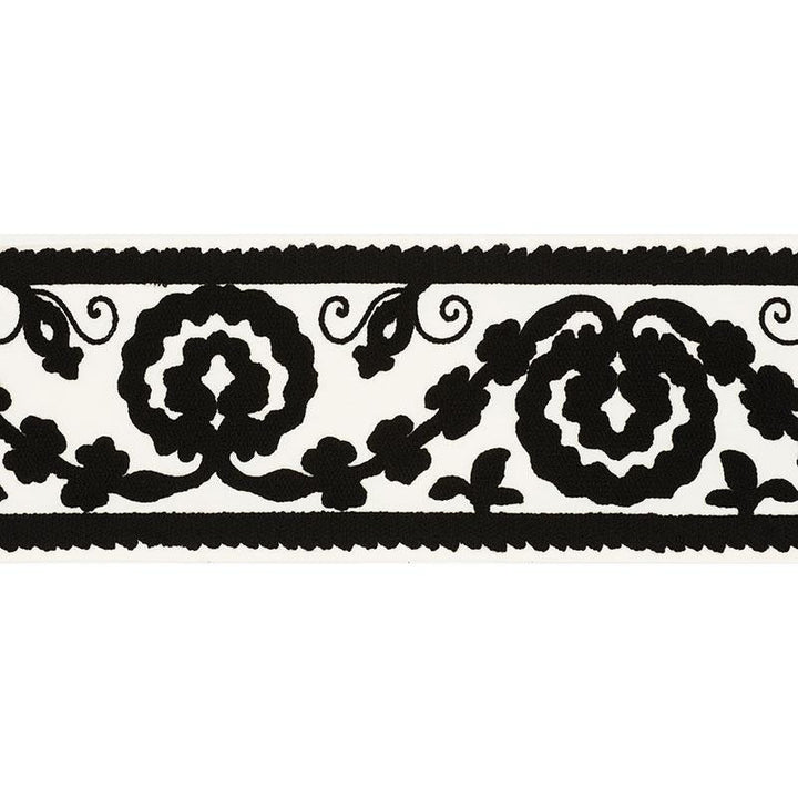 Ashbury Tape Black 70595 by Schumacher Trim Couture Trims - Fabric Carolina -