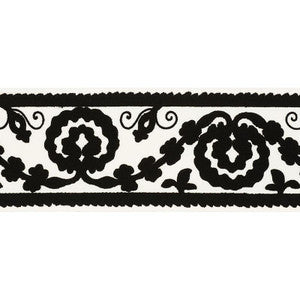 Ashbury Tape Black 70595 by Schumacher Trim