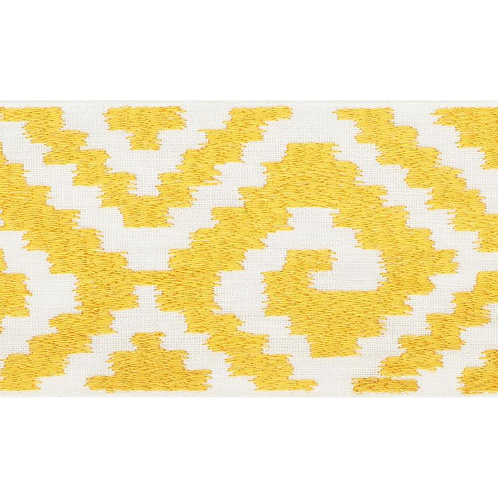 Fillmore Tape Yellow 70601 by Schumacher Designer Trim Couture Trims 7.62" - Swanky Fabrics -