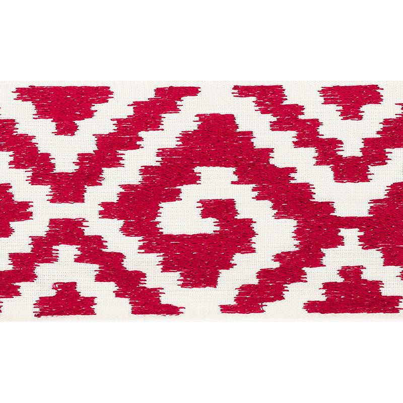 Fillmore Tape Fuchsia 70604 by Schumacher Designer Trim Couture Trims 7.62" - Swanky Fabrics -