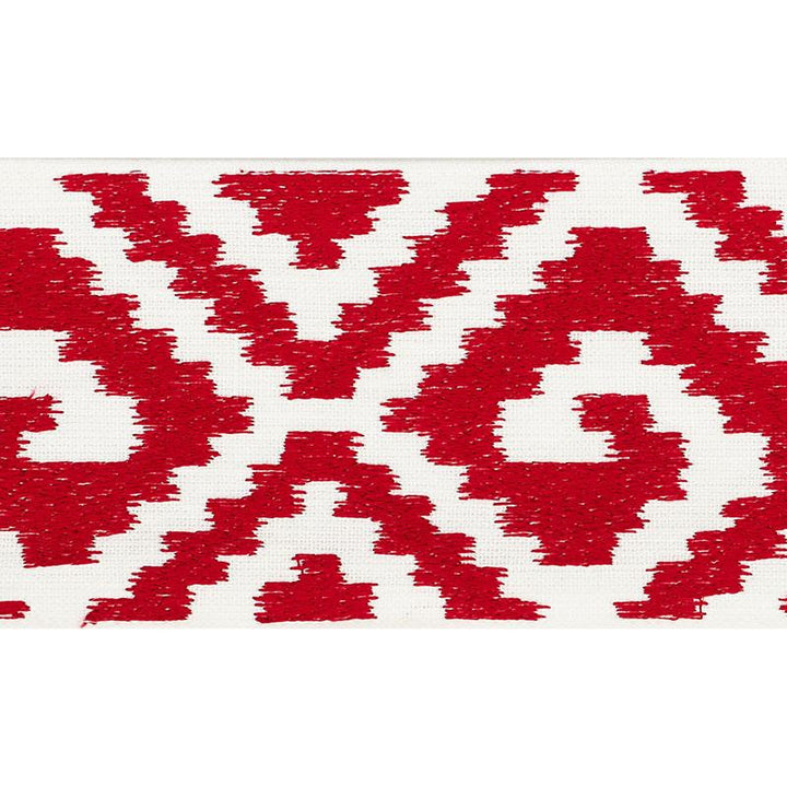 Fillmore Tape Red 70605 by Schumacher Trim Couture Trims 7.62" - Fabric Carolina -