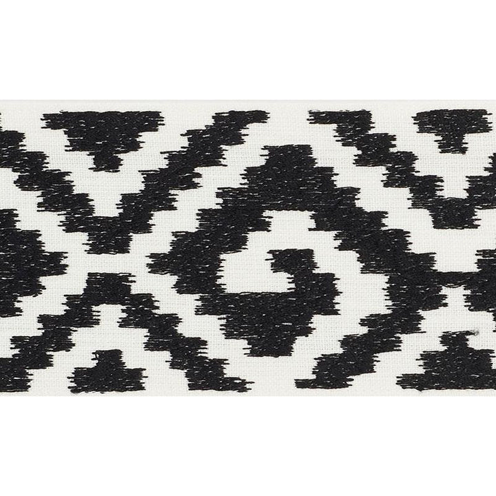 Fillmore Tape Black 70608 by Schumacher Trim Couture Trims 7.62" - Fabric Carolina -
