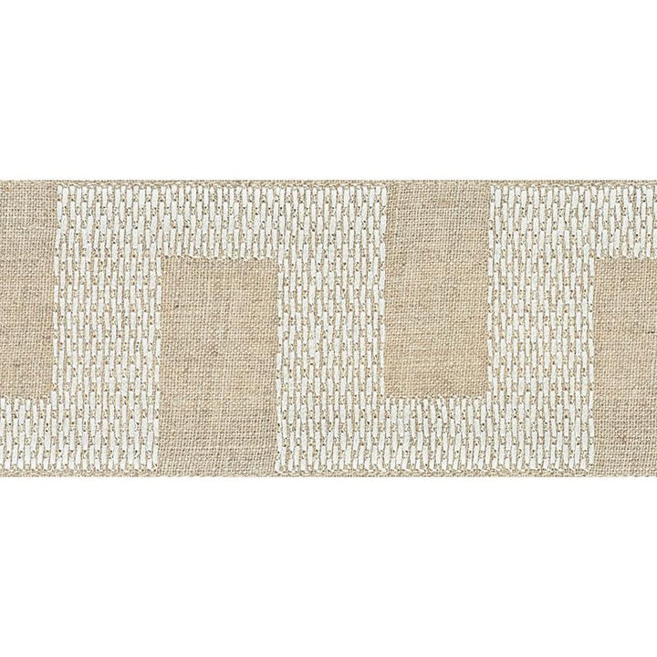 Matrix Tape Natural 70610 by Schumacher Trim Happy Together 3.75" - Fabric Carolina -
