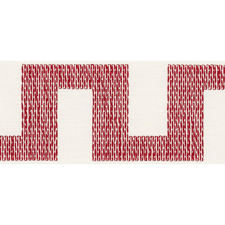 Matrix Tape Red 70615 by Schumacher Trim Happy Together 3.75" - Fabric Carolina -