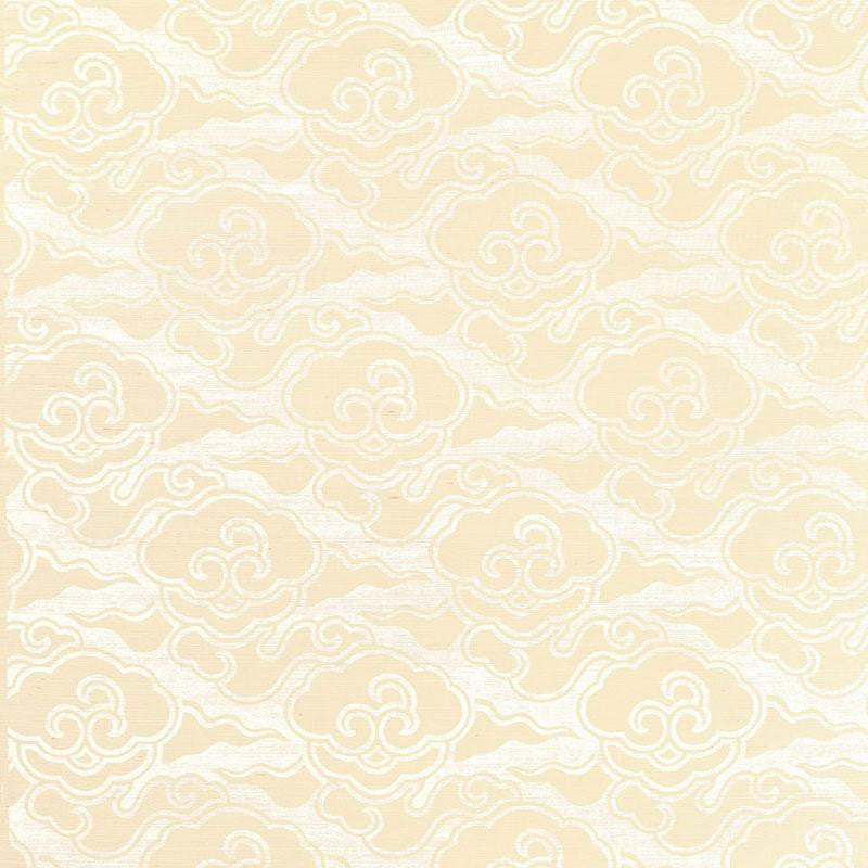 Cirrus Clouds Sisal Blanched 5006061 by Schumacher Wallpaper Celerie Kemble 11.25" - Fabric Carolina -