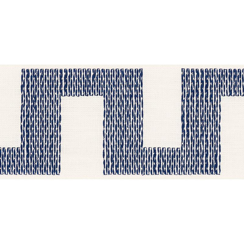 Matrix Tape Blue 70616 by Schumacher Trim Happy Together 3.75" - Fabric Carolina -
