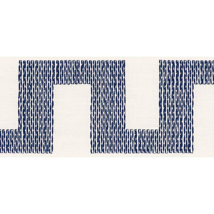 Matrix Tape Blue 70616 by Schumacher Trim Happy Together 3.75" - Fabric Carolina -