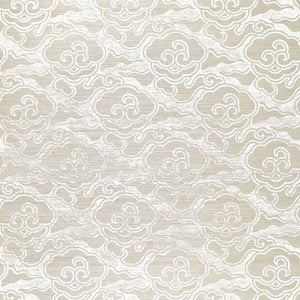 Cirrus Clouds Sisal Fog & Chalk 5006062 by Schumacher Wallpaper