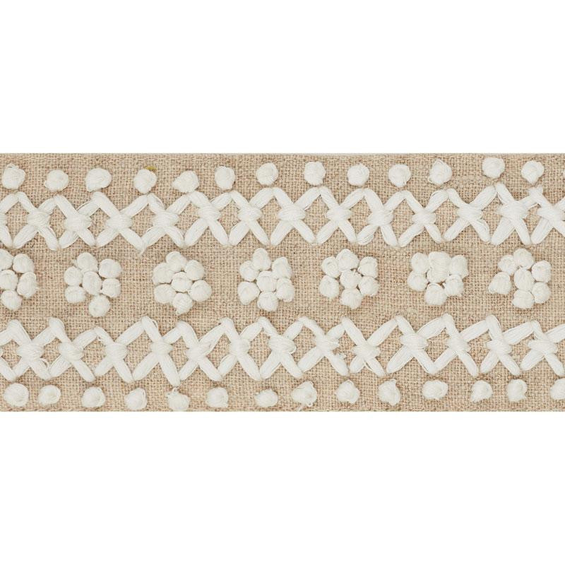 Sunnyvale Tape Ivory 70630 by Schumacher Designer Trim Couture Trims - Swanky Fabrics -