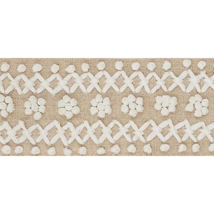 Sunnyvale Tape Ivory 70630 by Schumacher Designer Trim Couture Trims - Swanky Fabrics -