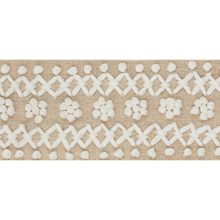 Sunnyvale Tape Ivory 70630 by Schumacher Trim Couture Trims - Fabric Carolina -