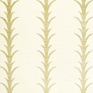 Acanthus Stripe Sisal Filigree 5006051 by Schumacher Wallpaper