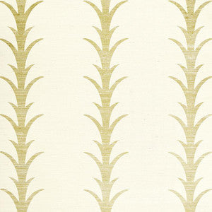 Acanthus Stripe Sisal Filigree 5006051 by Schumacher Wallpaper