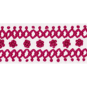 Sunnyvale Tape Pink 70634 by Schumacher Trim
