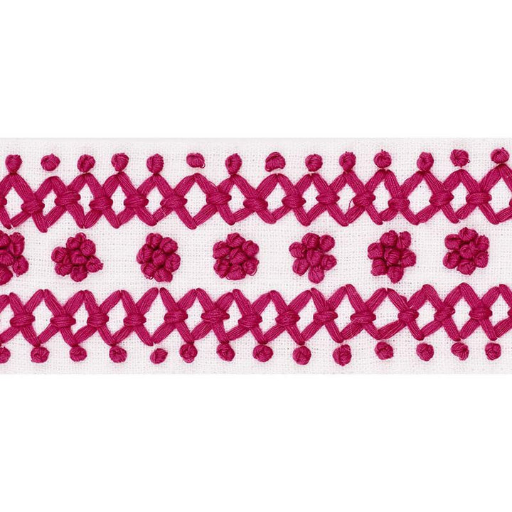 Sunnyvale Tape Pink 70634 by Schumacher Designer Trim Couture Trims - Swanky Fabrics -