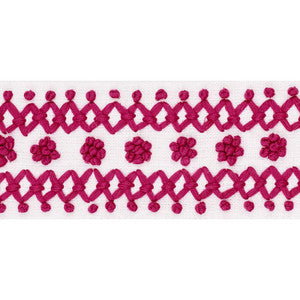 Sunnyvale Tape Pink 70634 by Schumacher Trim