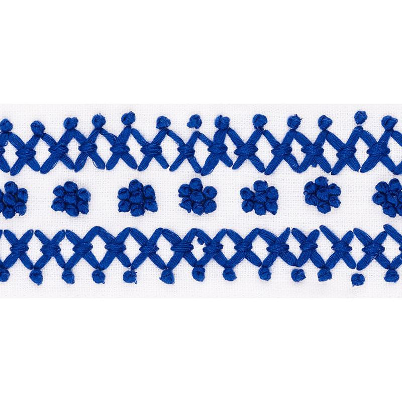 Sunnyvale Tape Blue 70636 by Schumacher Trim Couture Trims - Fabric Carolina -