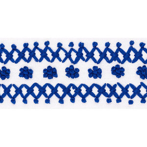 Sunnyvale Tape Blue 70636 by Schumacher Trim