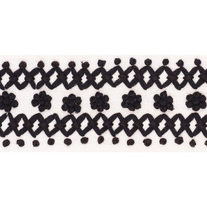 Sunnyvale Tape Black 70639 by Schumacher Trim